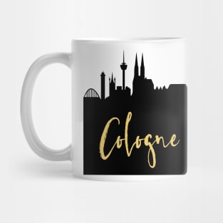 COLOGNE GERMANY DESIGNER SILHOUETTE SKYLINE ART Mug